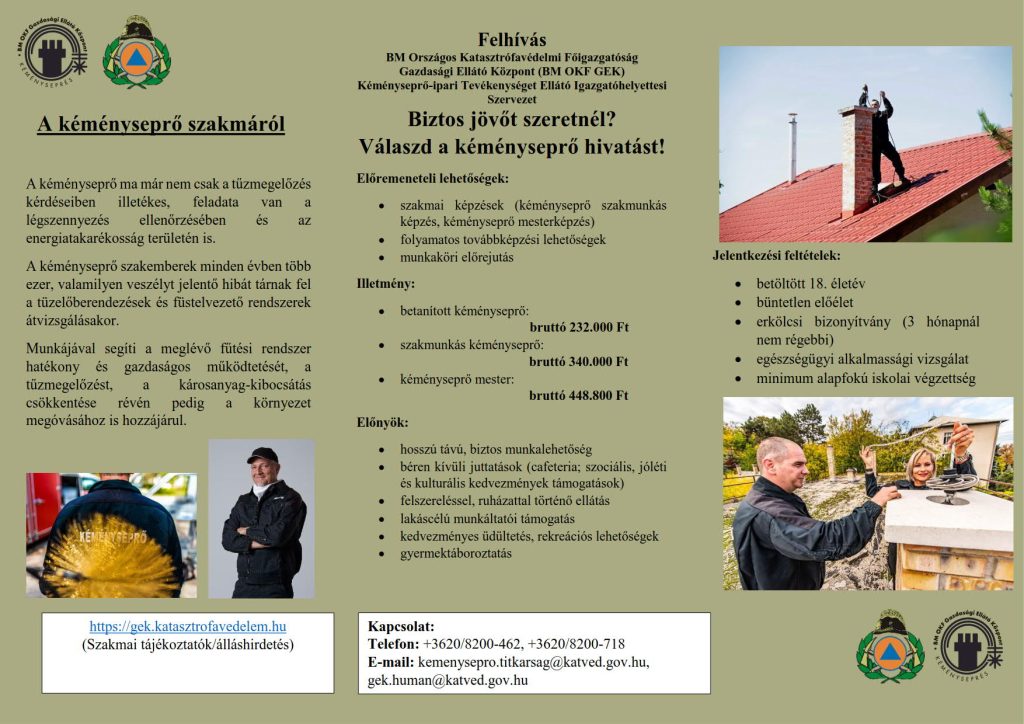 A kéményseprő szakmáról